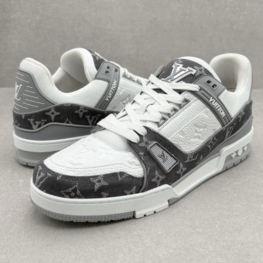 Trainer Monogram Denim Grey White