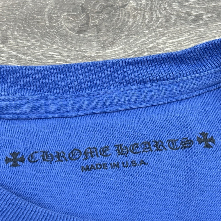 Scroll Label Pocket T-Shirt Blue Purple Green — photo 11