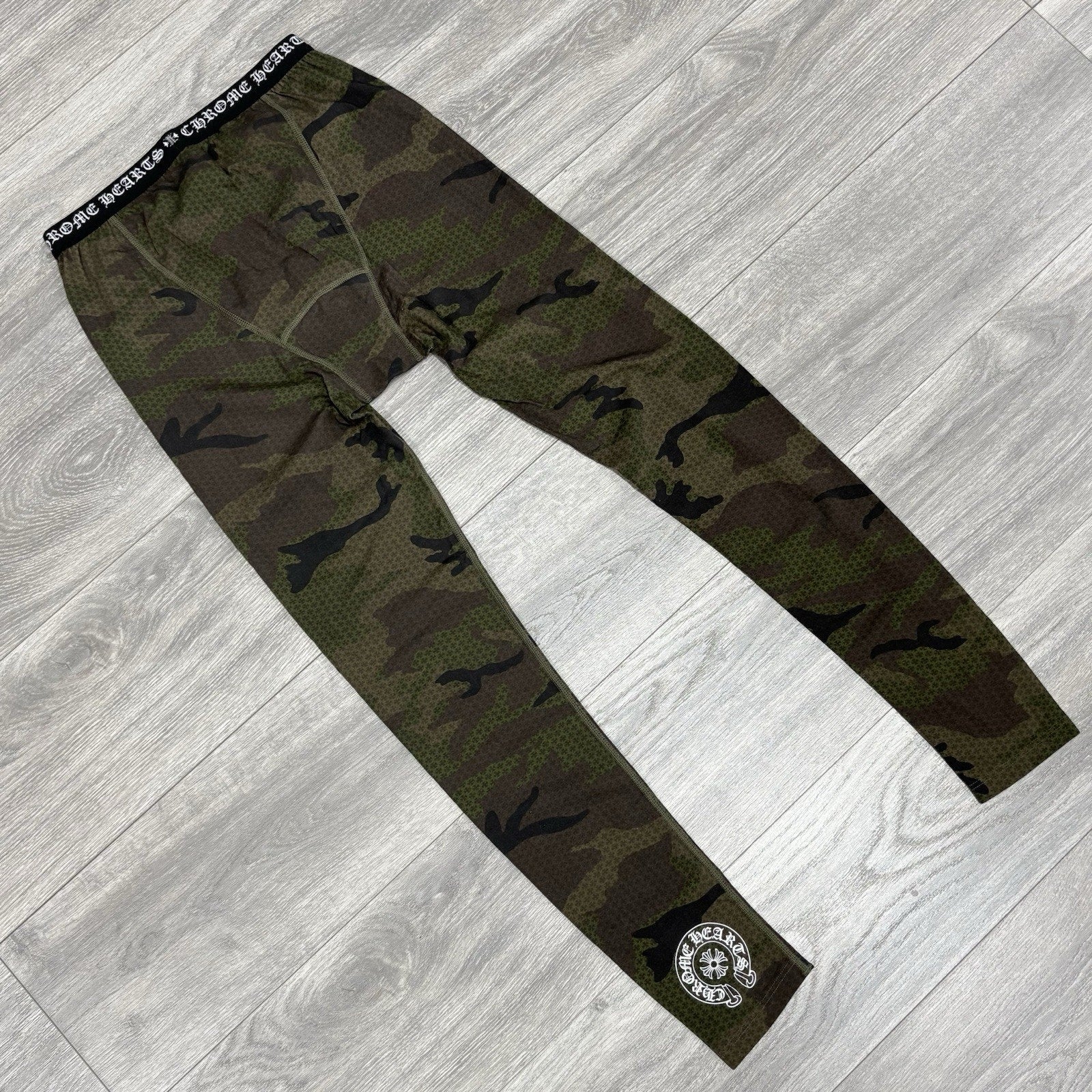 BRAND NEW! - Chrome Hearts Horseshoe Logo Leggings ' Camo ' | Size Large