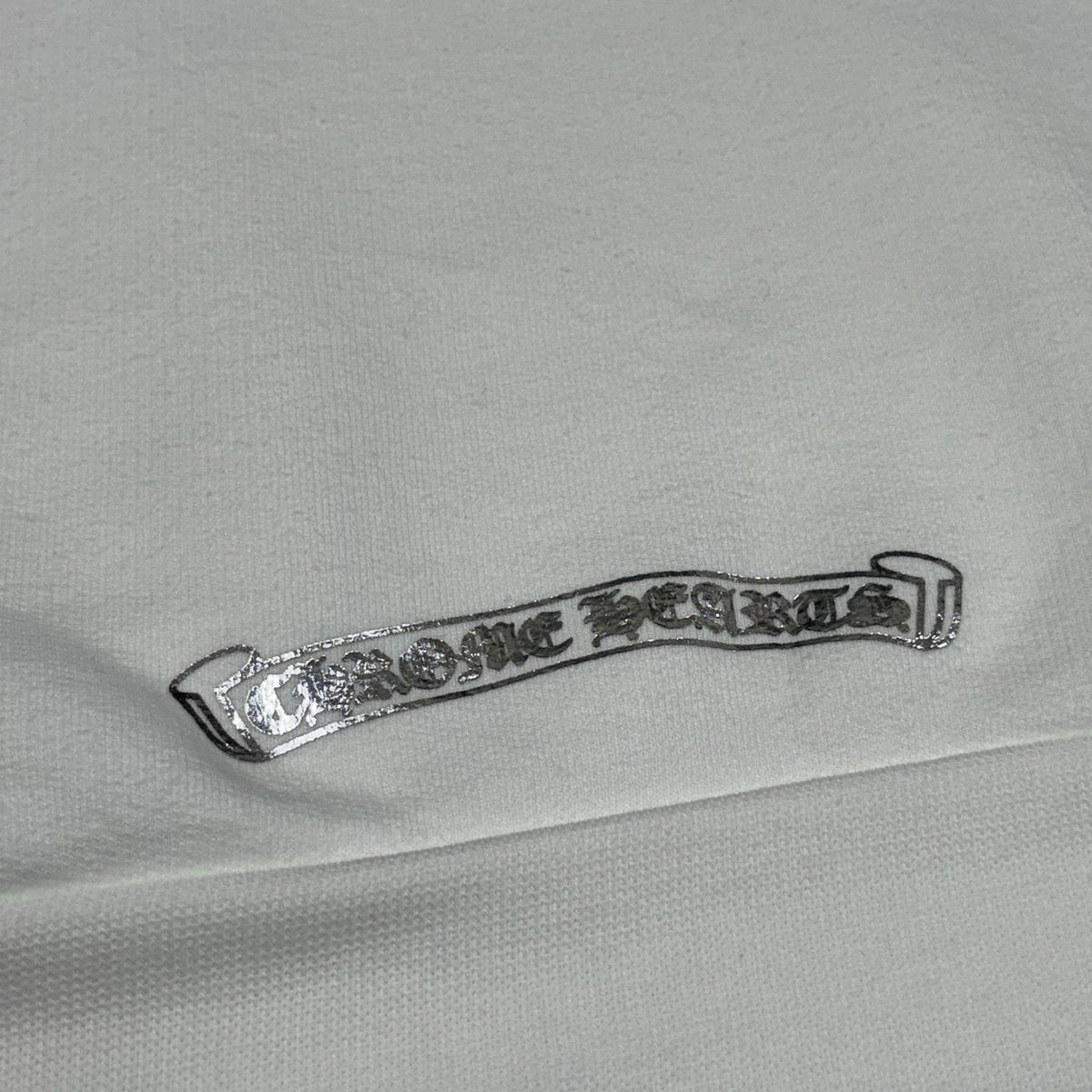 Vertical Logo Foil Hoodie White — photo 10
