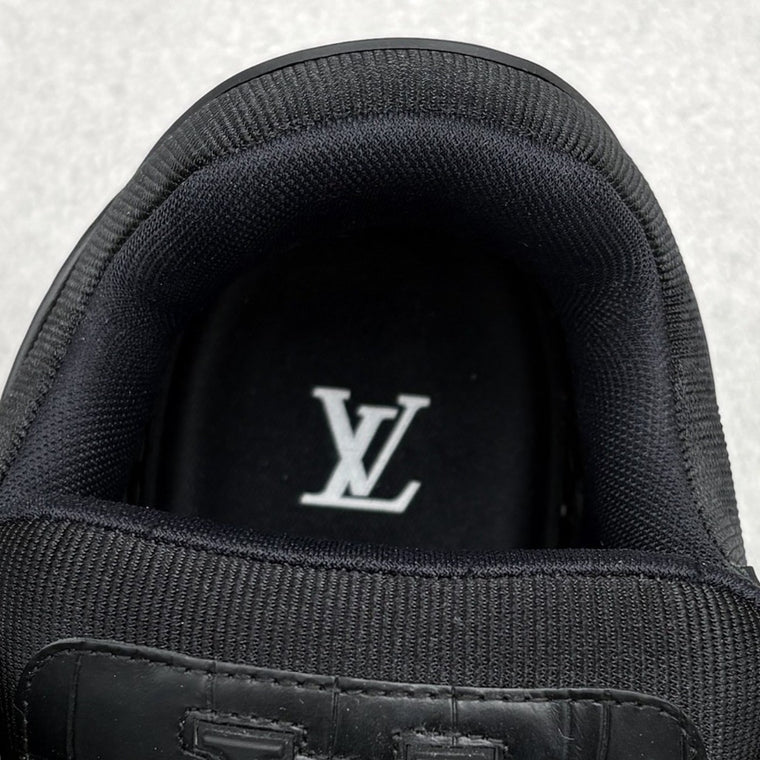 Alligator Print Maxi Sneaker Black — photo 6