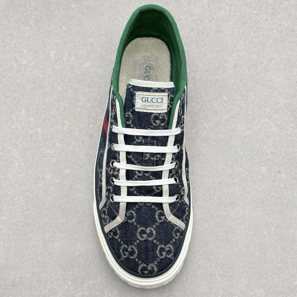 Tennis 1977 Denim GG Print Sneaker — photo 5