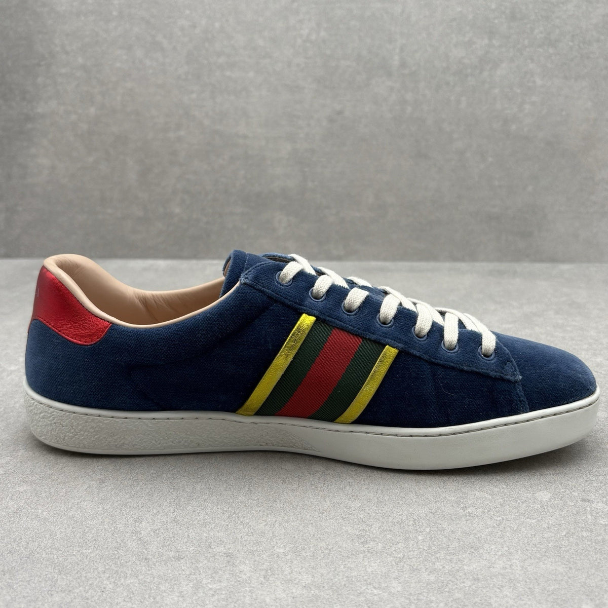 Ace Low Top Sneaker Velvet Blue — photo 10