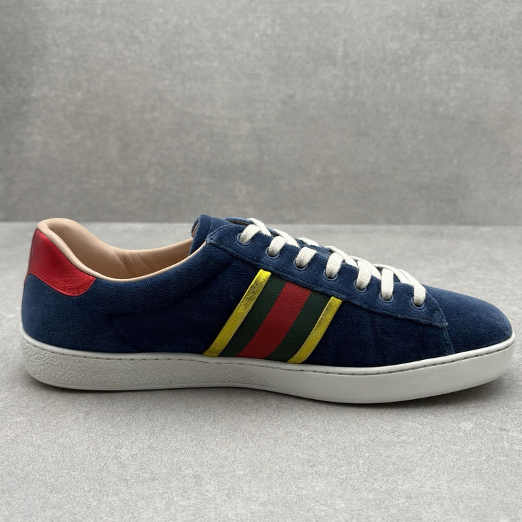 Ace Low Top Sneaker Velvet Blue — photo 10