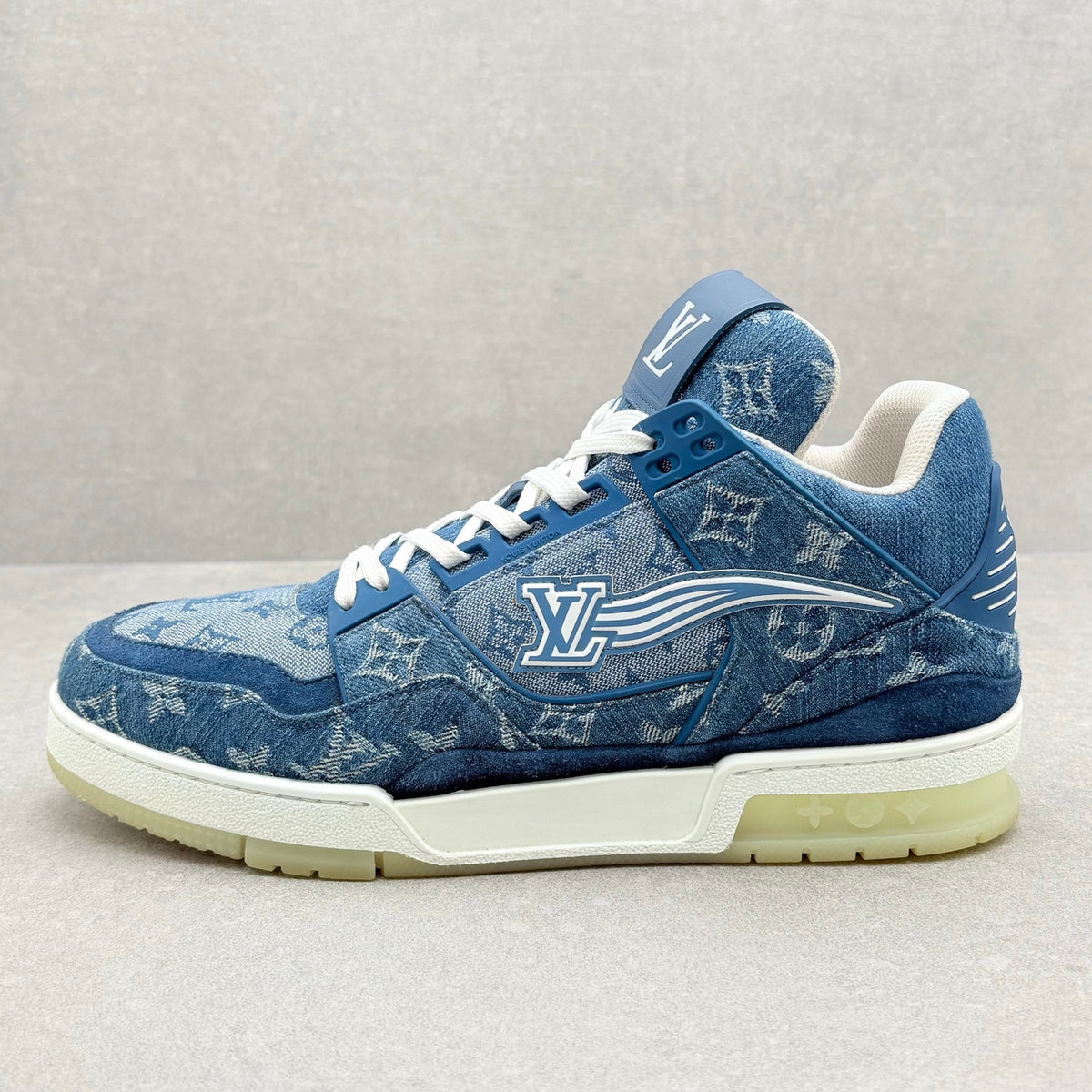 Monogram Denim Trainer Mid — photo 8