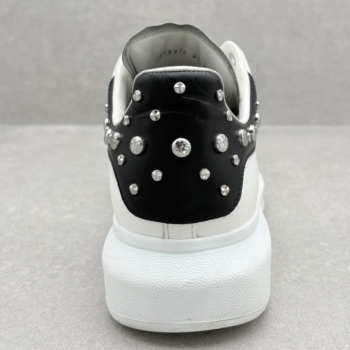Studded Oversized Sneaker White Black — photo 3
