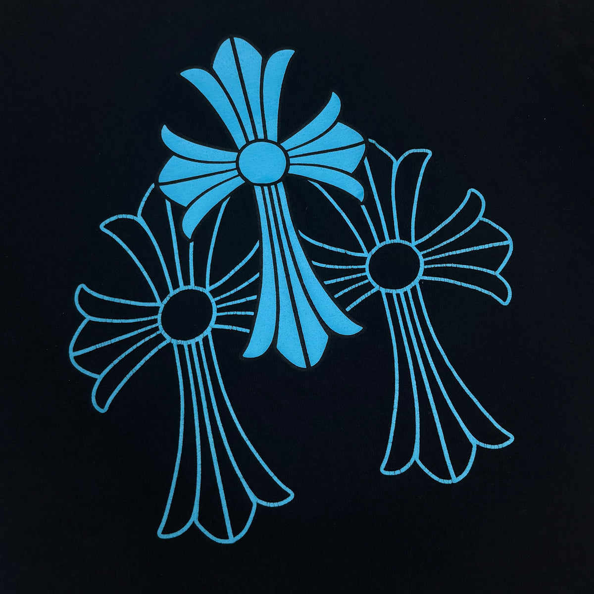 Chrome Hearts Triple Cross T-Shirt Black/Blue — photo 3