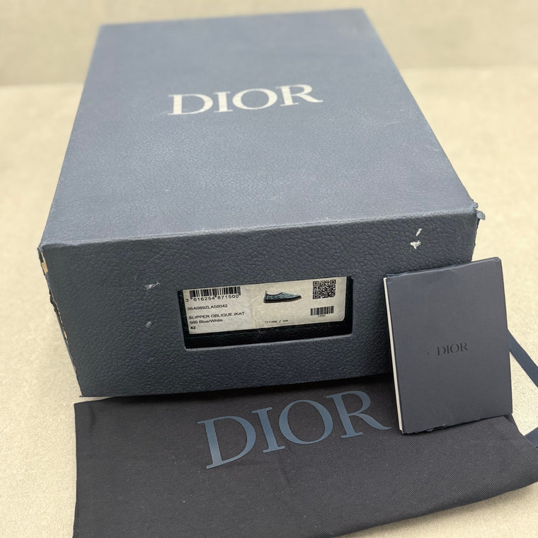 WORN ONCE! Dior Oblique Quilted Snow Puffer Slipper Blue — photo 14