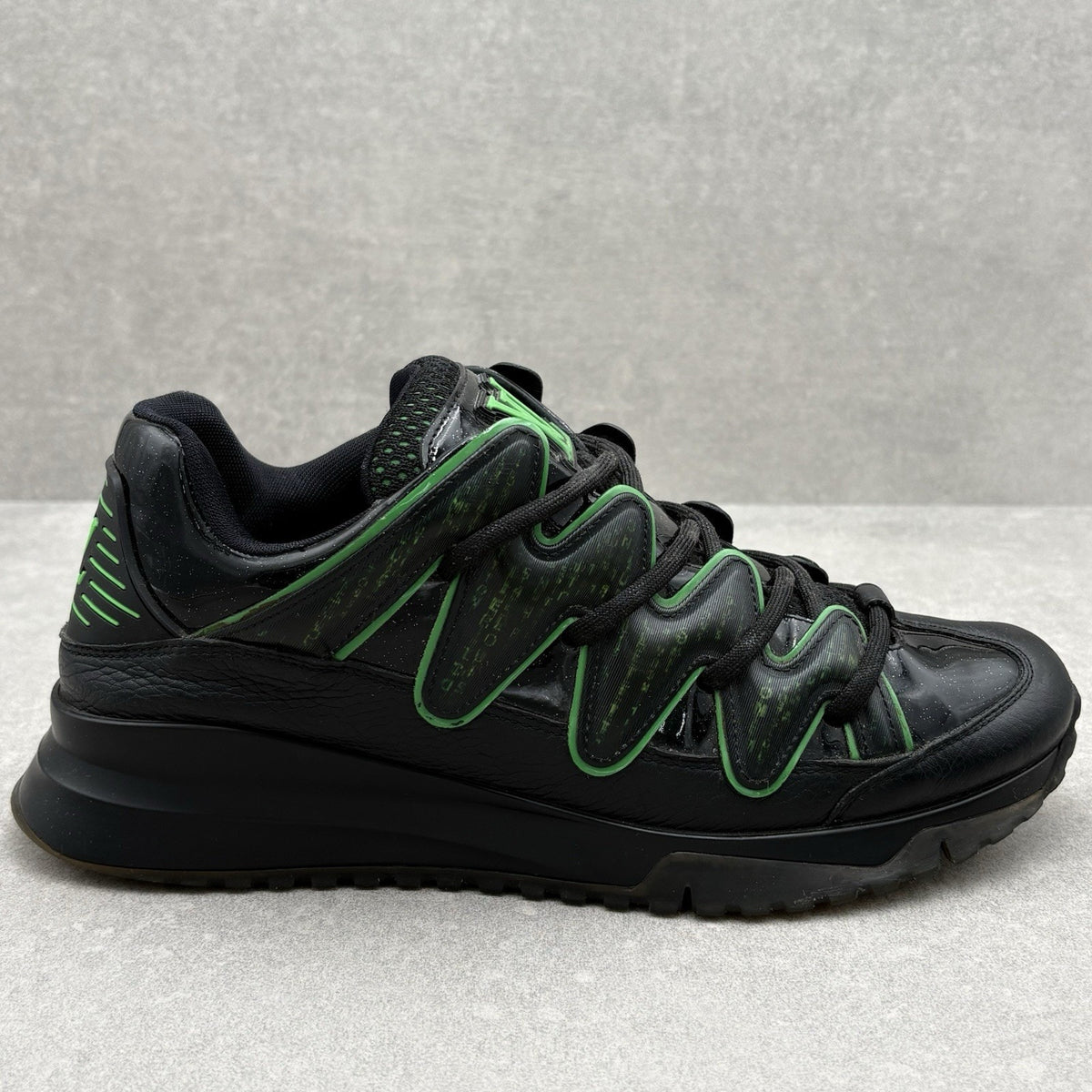 Digital Zig Zag Sneaker Black Green — photo 2