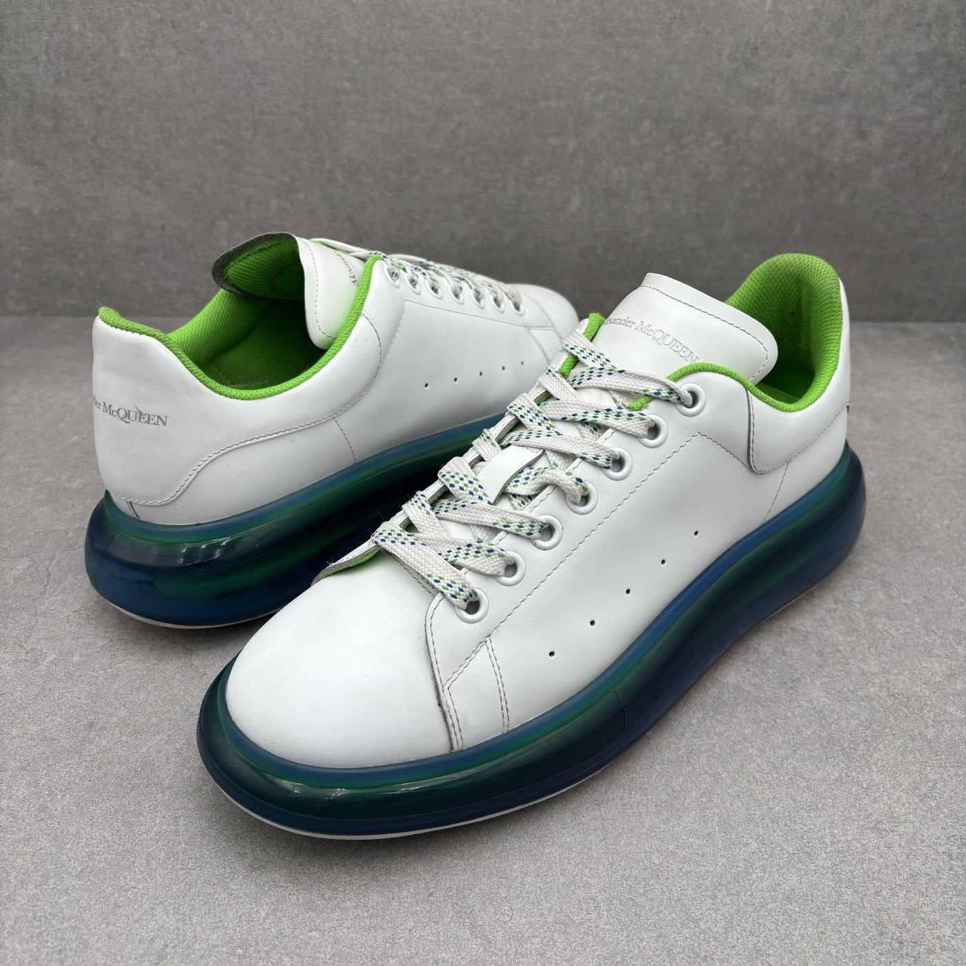 Transparent Sole White, Lime