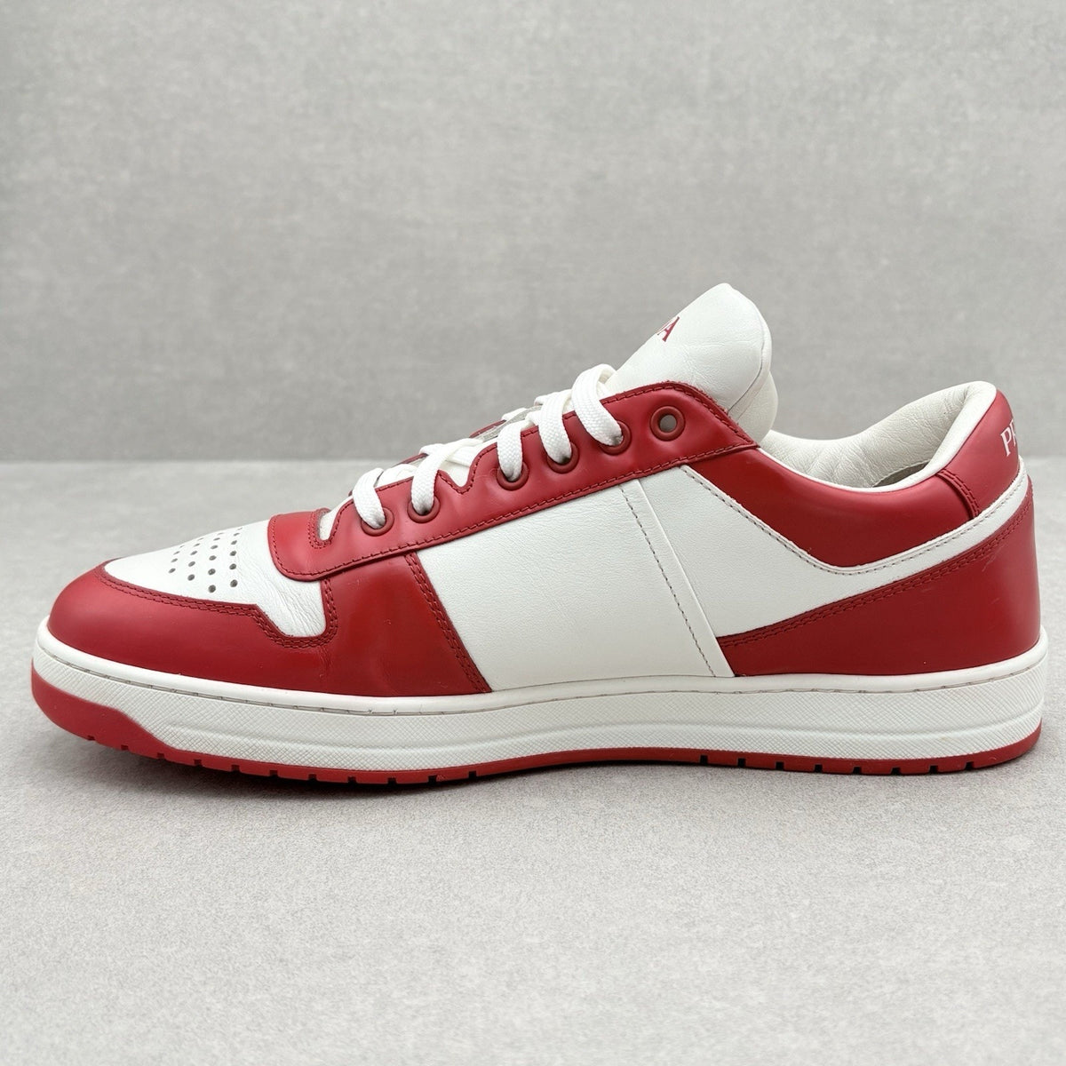 Downtown Leather Sneakers White Lacquer Red — photo 4