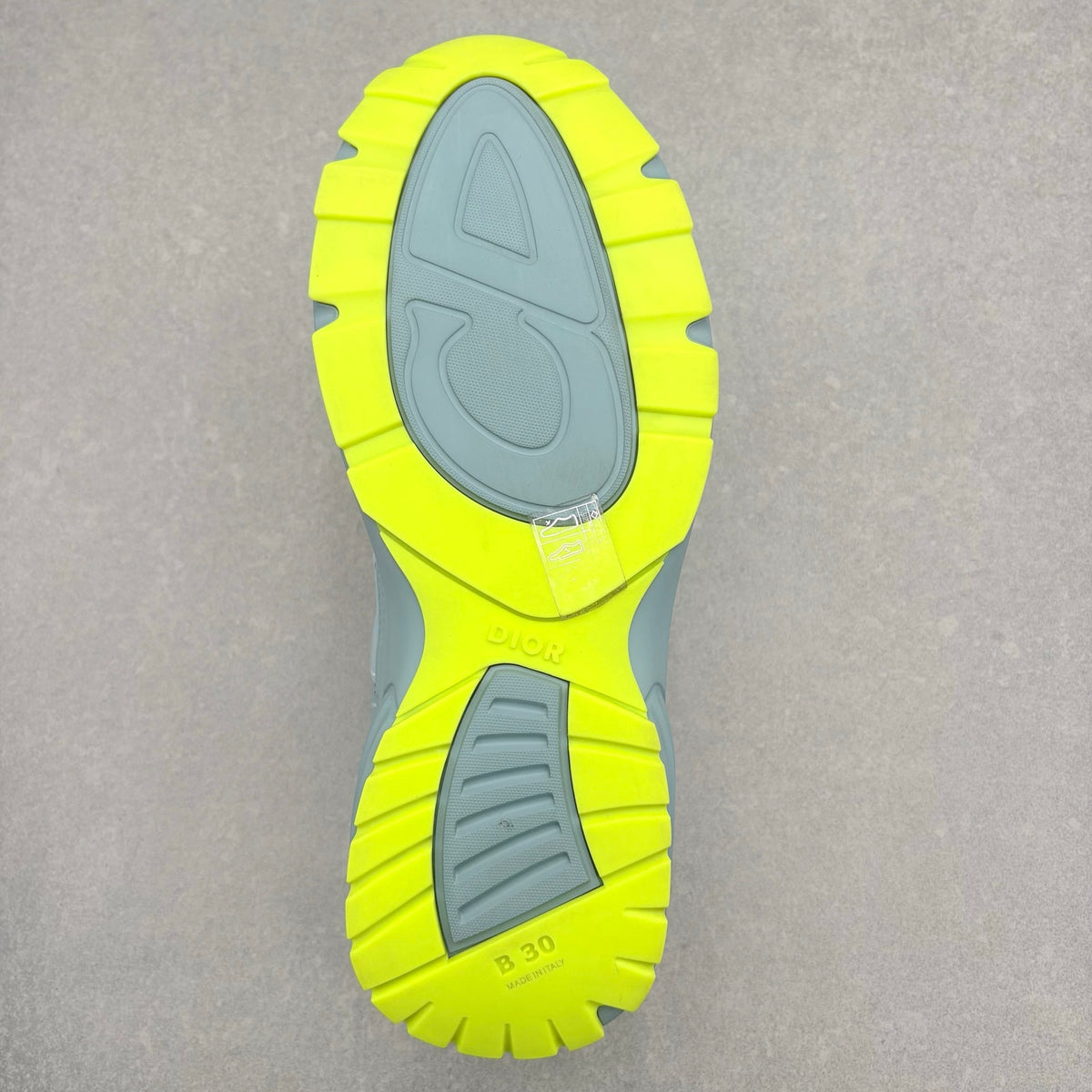 WORN ONCE! Dior B30 Reflective Sneaker Blue Neon Yellow — photo 12