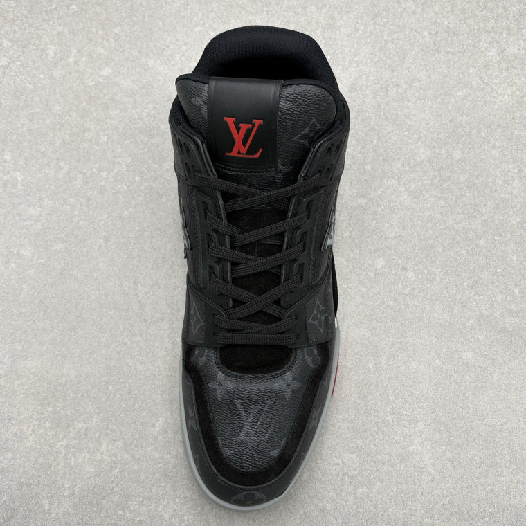 Trainer Mid Black Monogram Red — photo 11