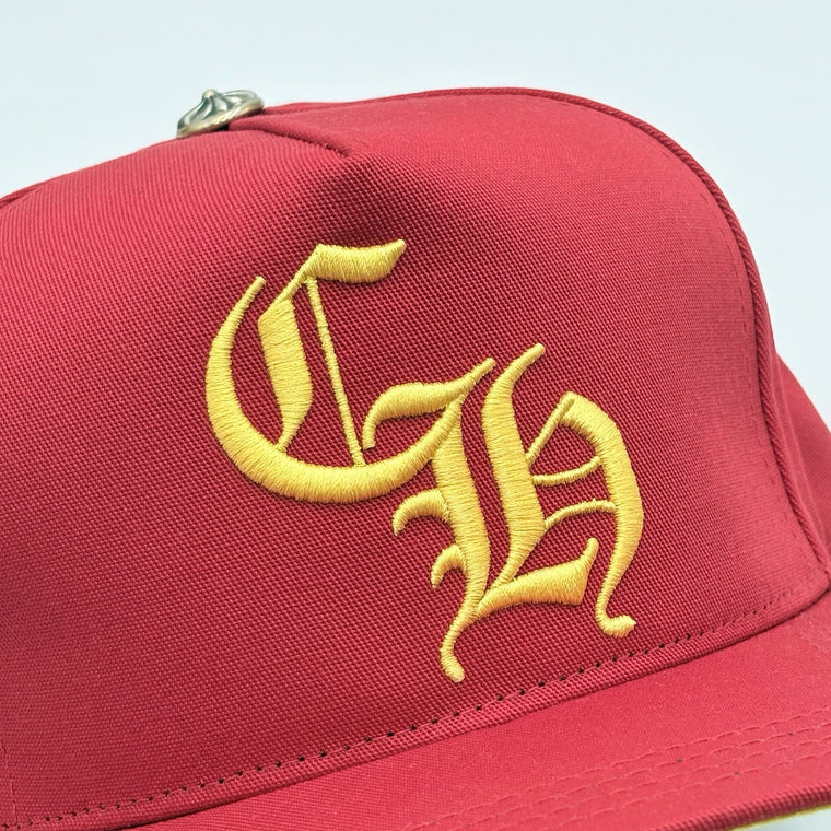CH Silver Button Hat Red Yellow — photo 6