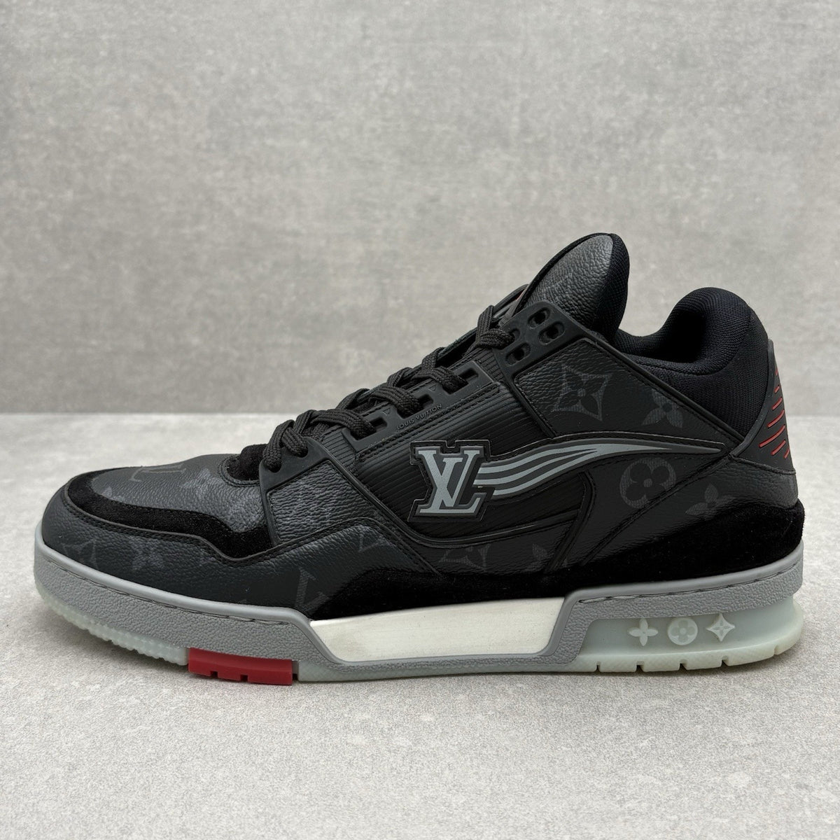 Trainer Mid Black Monogram Red — photo 8