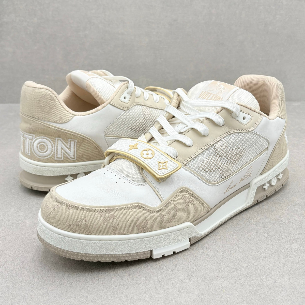 Trainer Strap Denim Biege