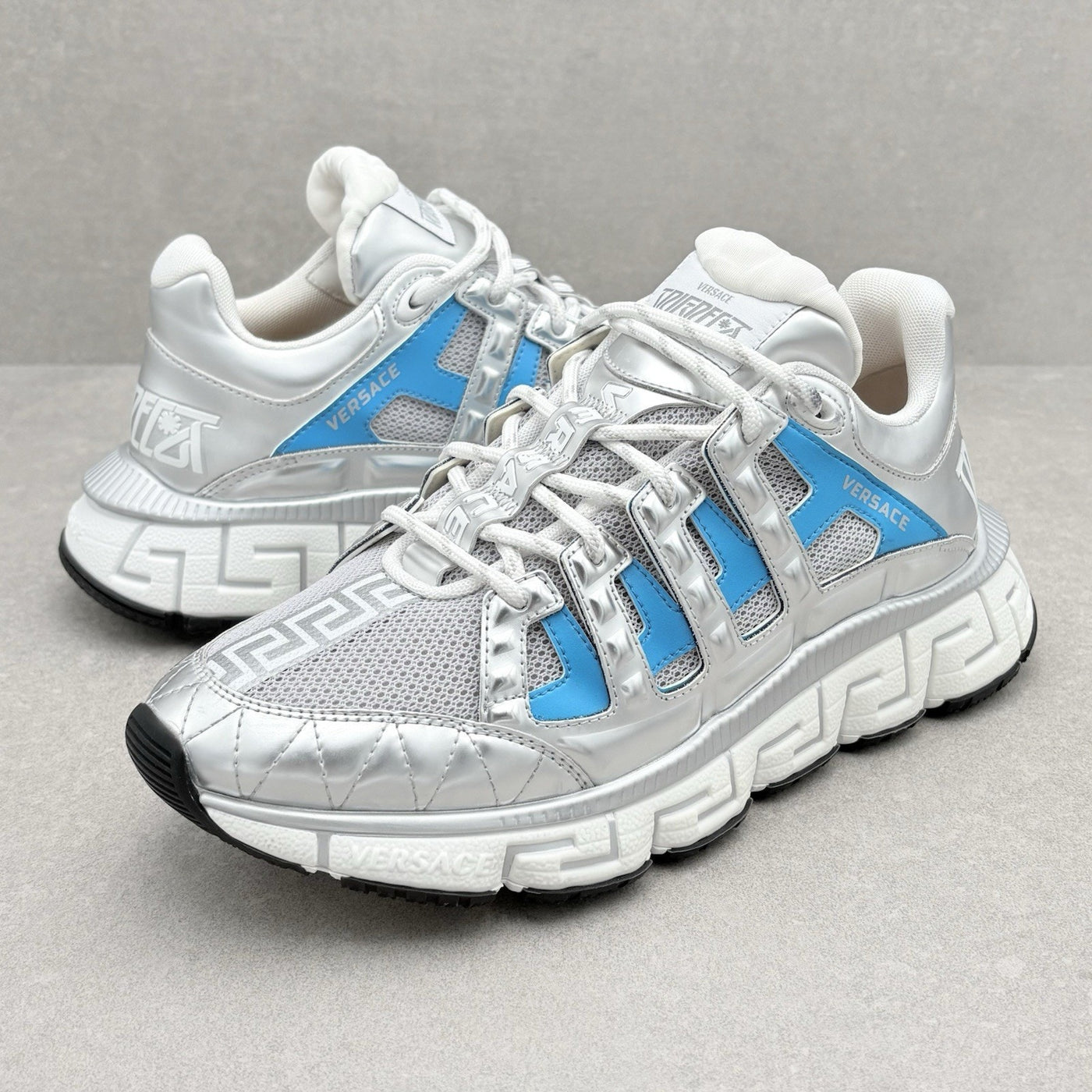Trigreca Sneakers Silver White Blue