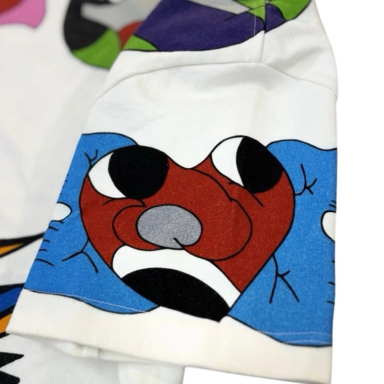 Short Sleeve Cartoon T-Shirt White — photo 5