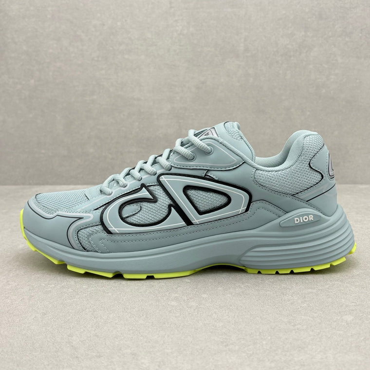 WORN ONCE! Dior B30 Reflective Sneaker Blue Neon Yellow — photo 8