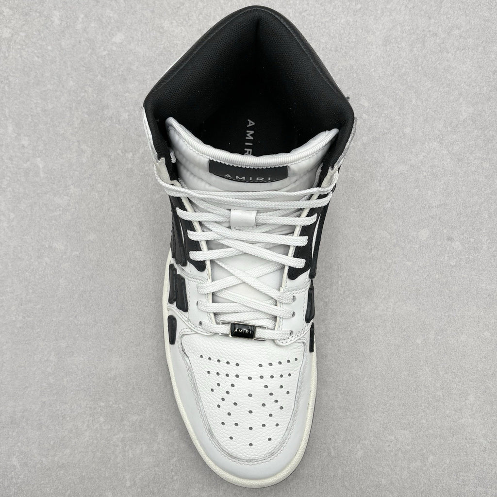 Amiri Skel High Top Sneakers ' White Black ' | Size 42 (9US)