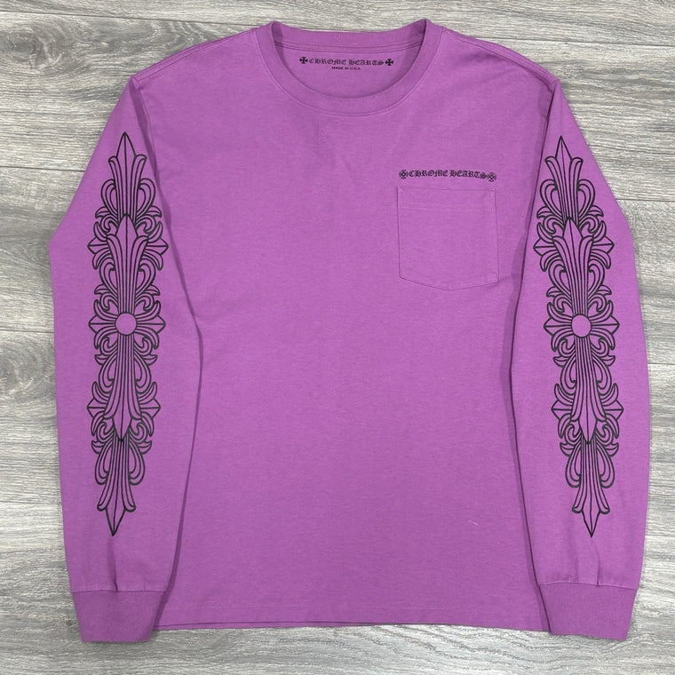 Matty Boy Spider Web Long Sleeve T-shirt Black Purple — photo 2