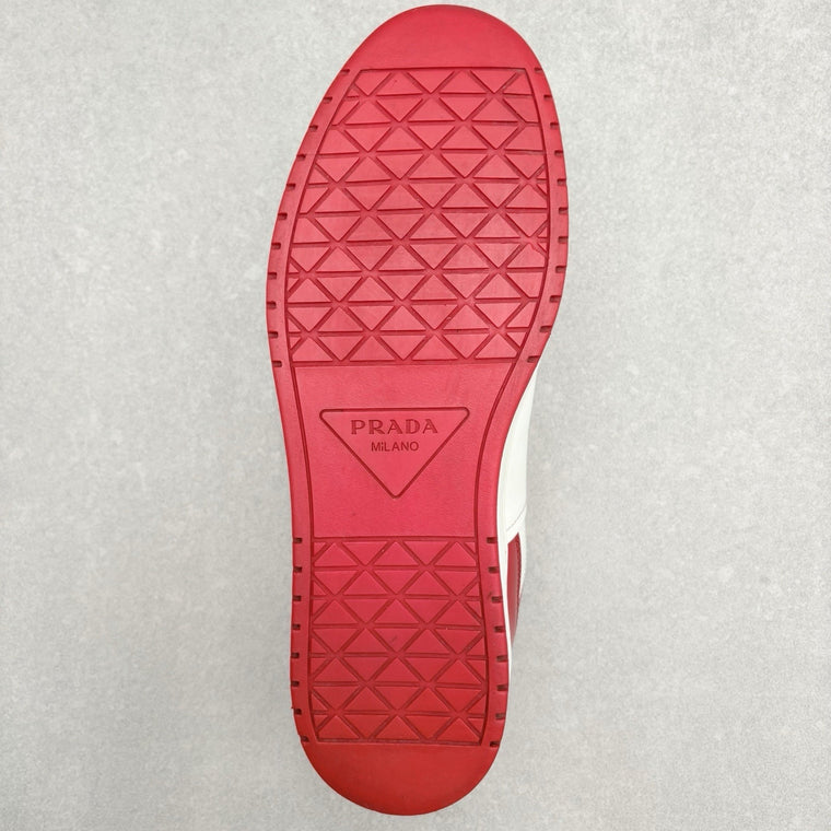 Downtown Leather Sneakers White Lacquer Red — photo 7