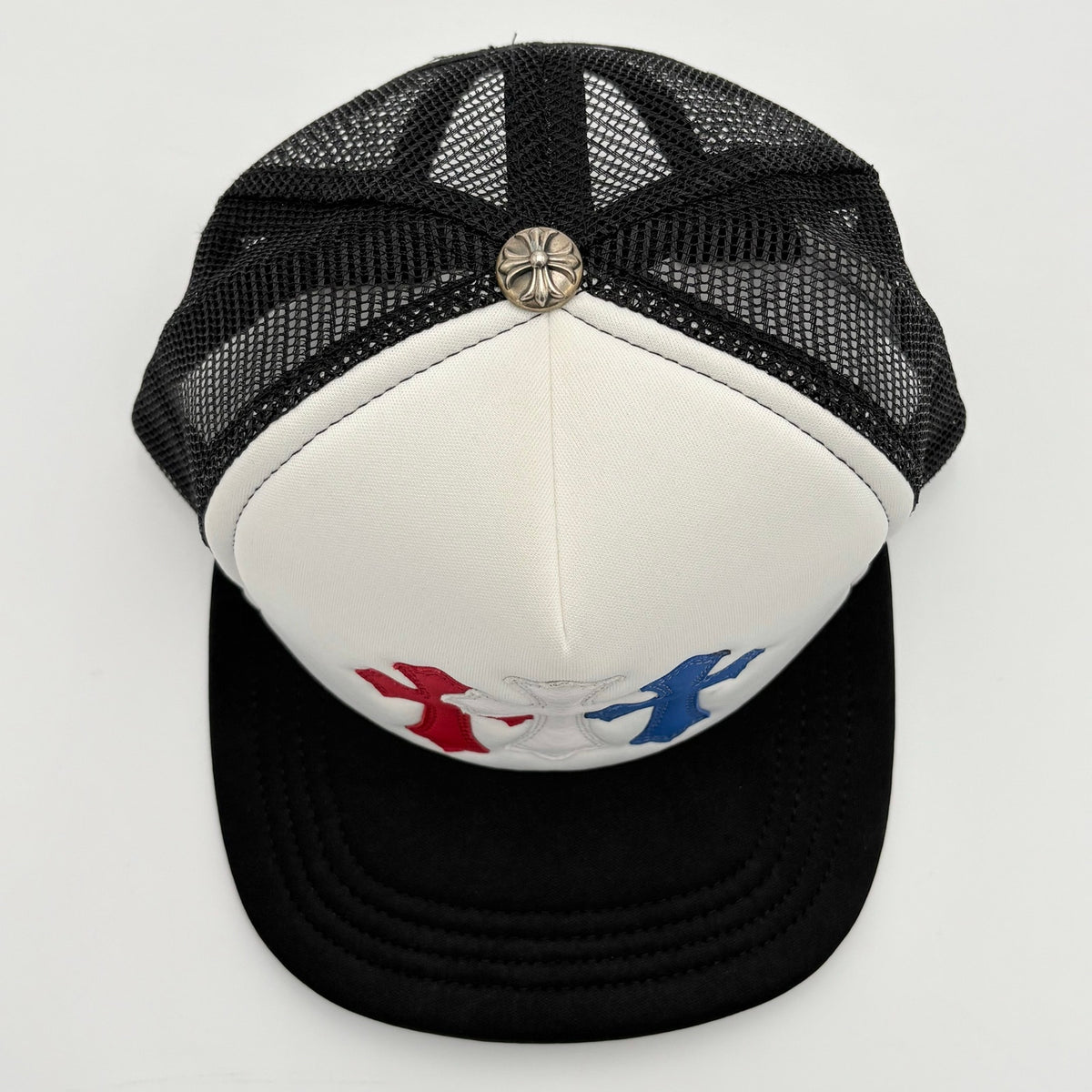 Triple Cross Trucker Hat Red White Blue — photo 6