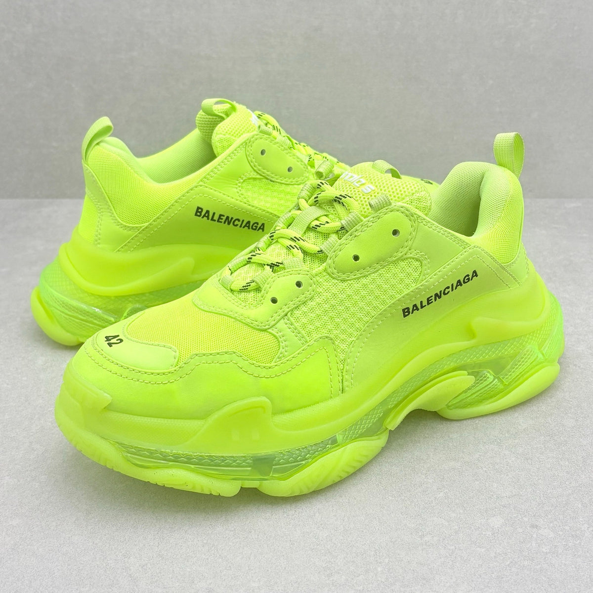 Balenciana Triple S Sneaker Neon Yellow