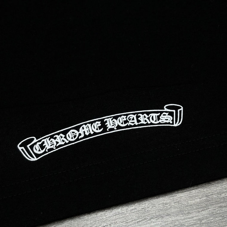 Neck & Vertical Logo Long Sleeve Black — photo 10