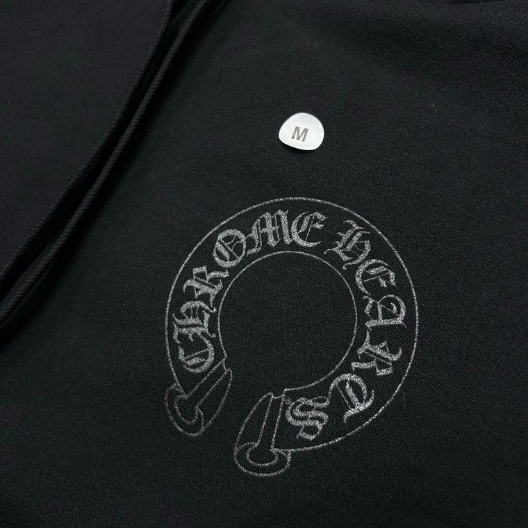 Floral Horseshoe Hoodie 'Black' — photo 6