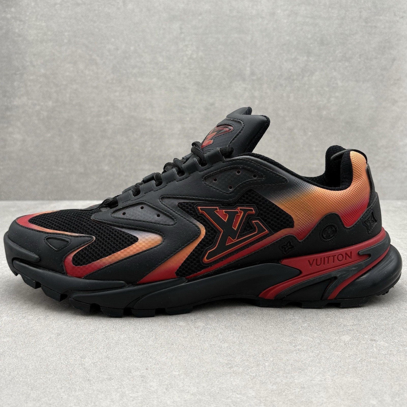 Louis Vuitton Tactic Runner ' Black Orange Red ' | Size 12 LV (13-13.5 US)