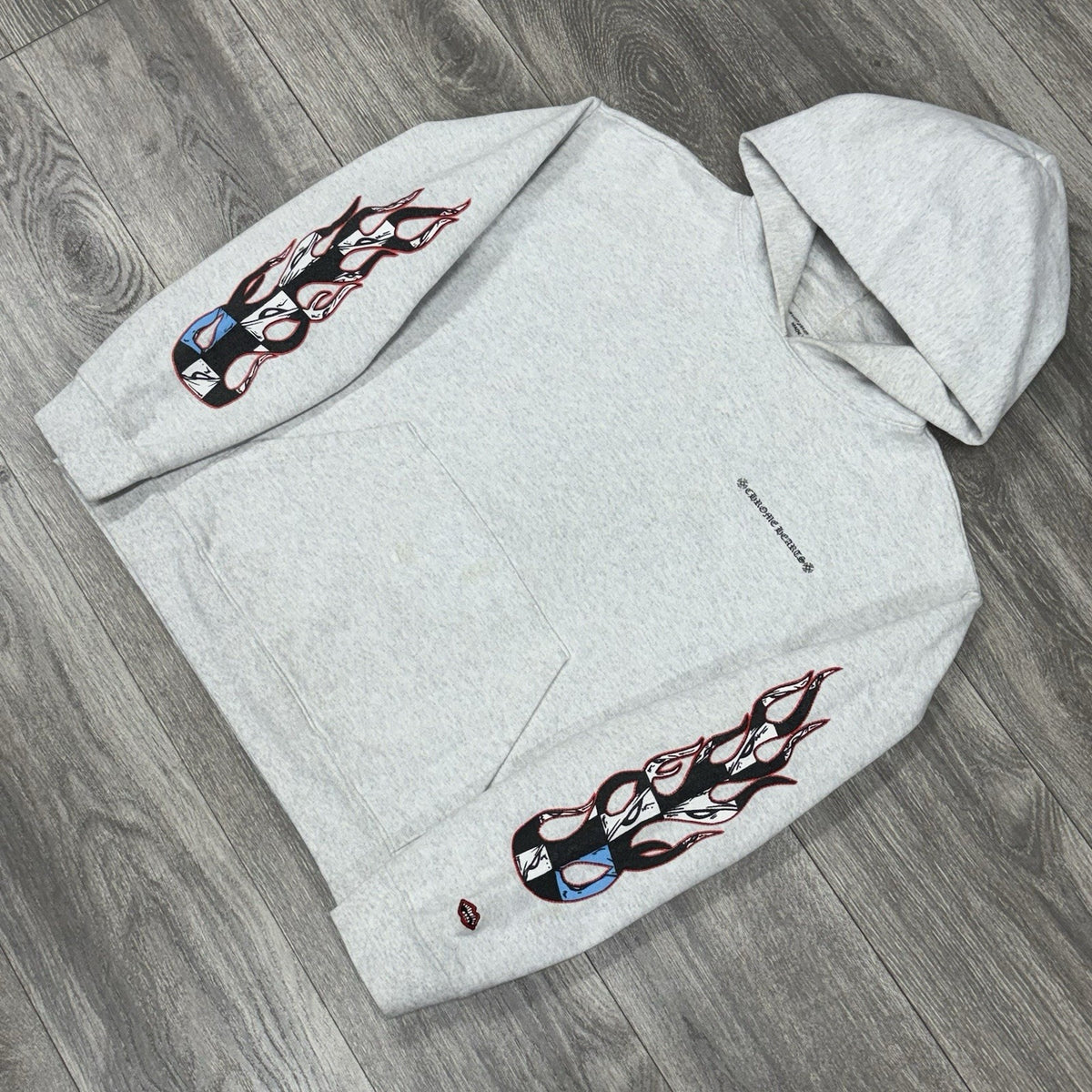 x Matty Boy Flames Hoodie Heather Grey — photo 7