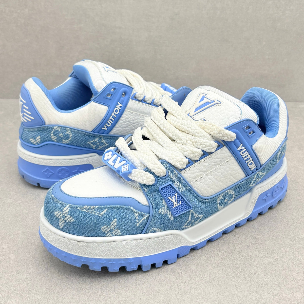 Denim Monogram Trainer Maxi Blue