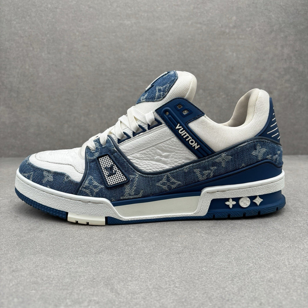 Louis Vuitton Trainer ' Denim White ' | Size 8.5 LV (9.5-10 US)