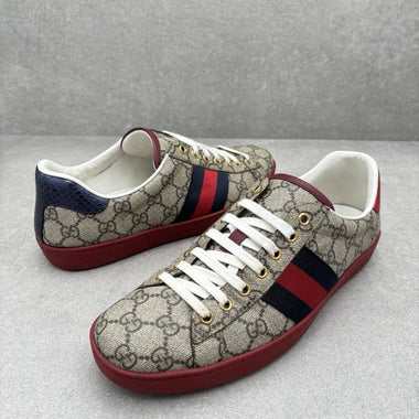 Size 8 G (8.5 US) Gucci Ace GG Supreme ' Beige ' | GREAT CONDITION!