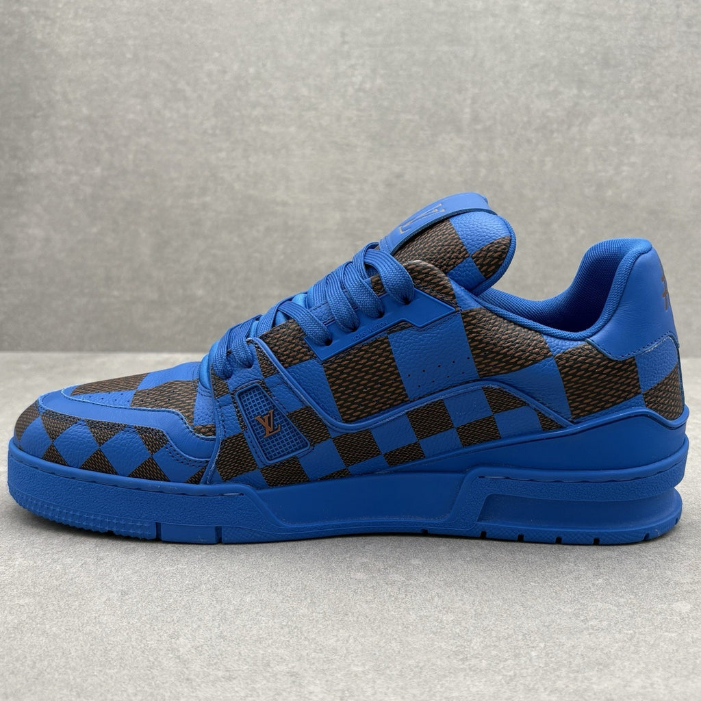 NEW! Louis Vuitton Trainer ' Damier Pop Blue ' | Size 9.5 LV (10.5-11 US )