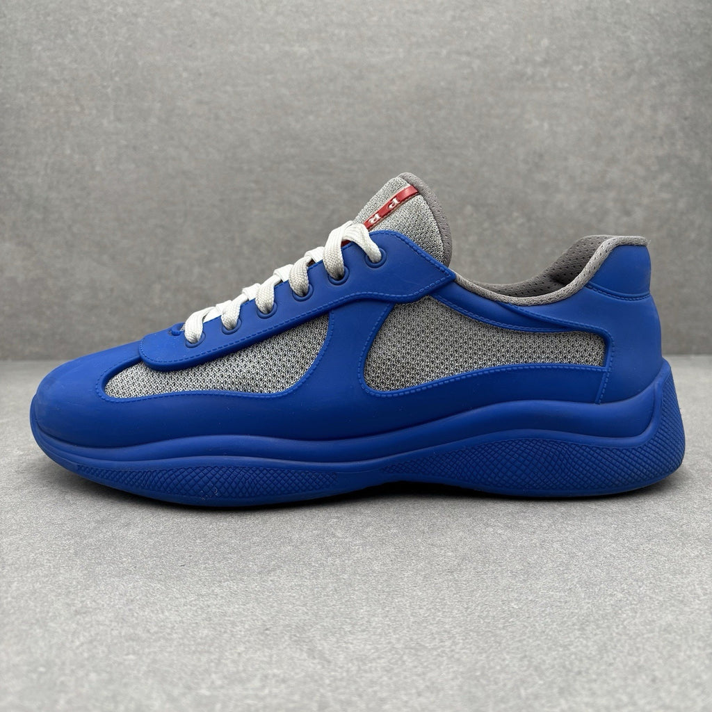 Prada America's Cup Rubber Sneakers ' Grey ' | Size 43 (10 US)