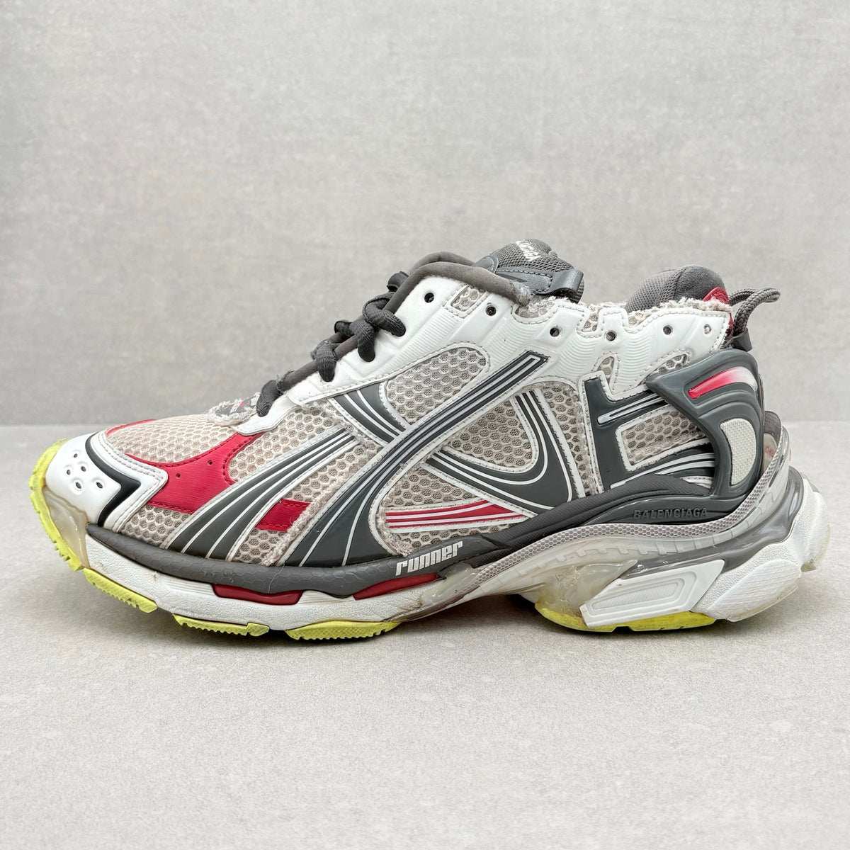 Runner White Red Fluo Yellow Black — photo 7