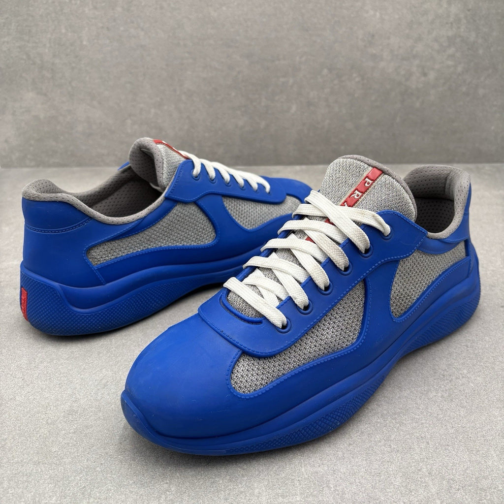 Prada America's Cup Rubber Sneakers ' Grey ' | Size 43 (10 US)