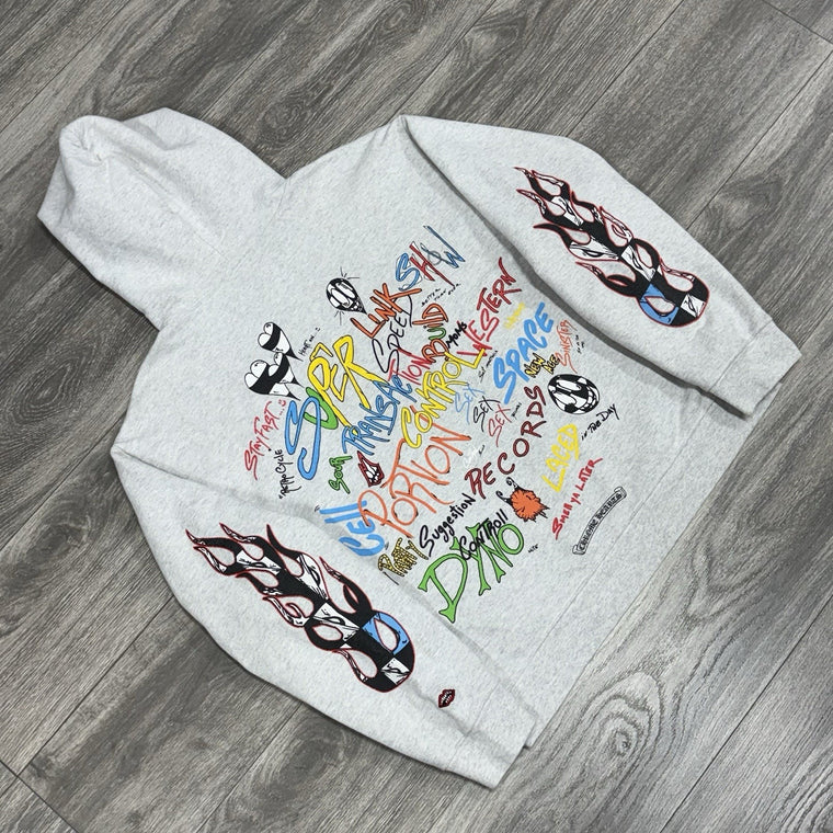 x Matty Boy Flames Hoodie Heather Grey — photo 2