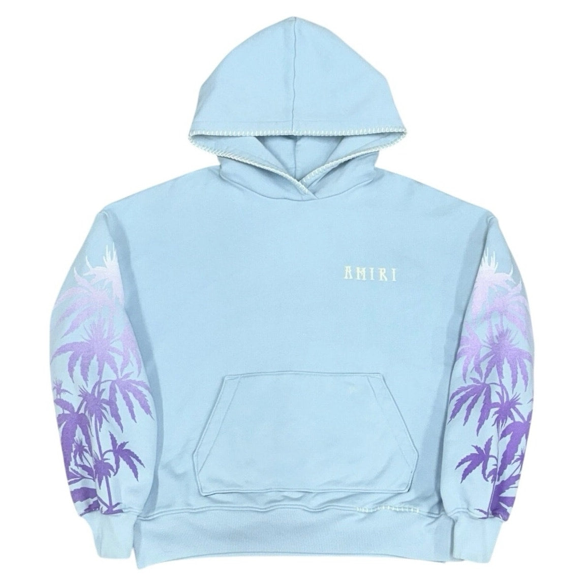 Eternal Happiness Embroidered Hoodie Blue