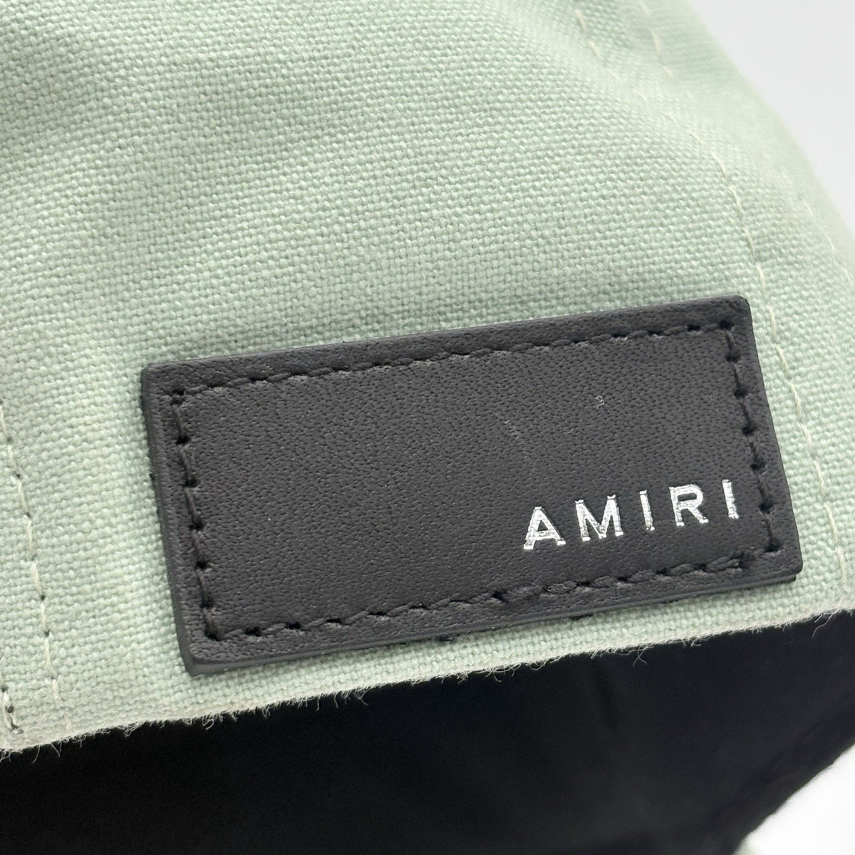 Chenille MA Patch Canvas Hat Frosty Green — photo 7