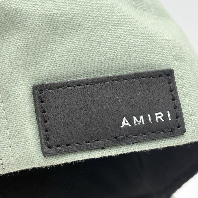 Chenille MA Patch Canvas Hat Frosty Green — photo 7