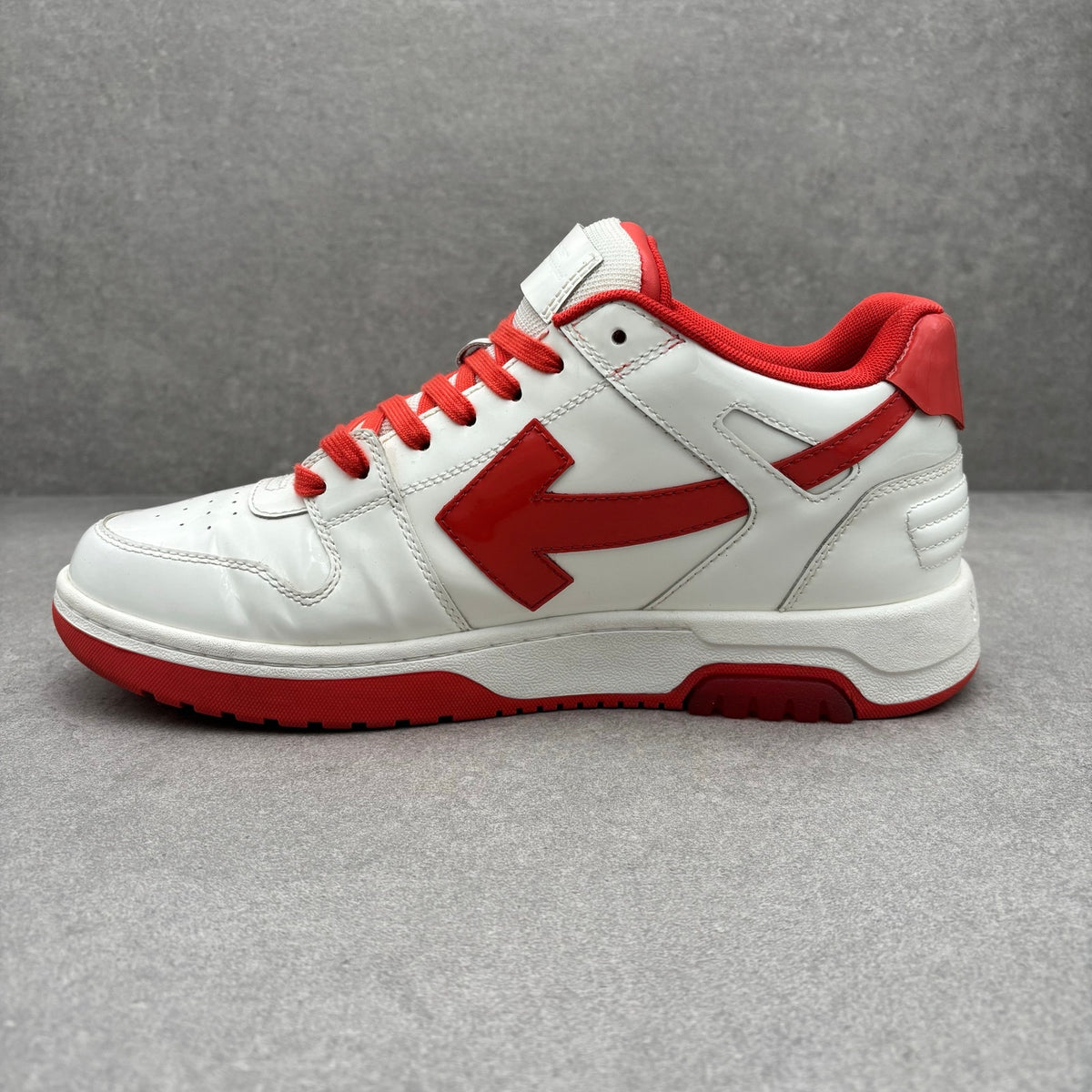 Off White Out of Office Patent Leather White Red — photo 4