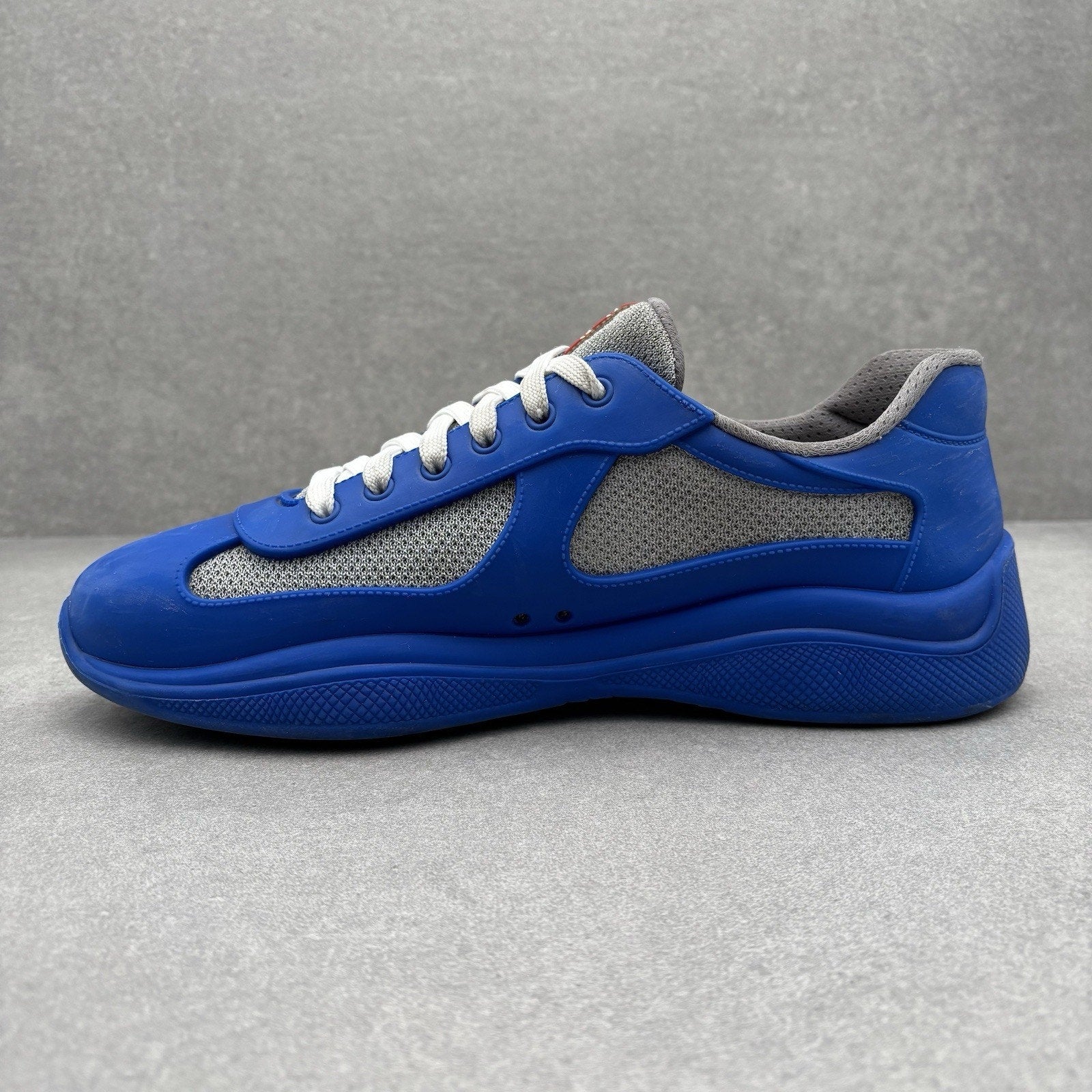 Prada America's Cup Rubber Sneakers ' Grey ' | Size 43 (10 US)