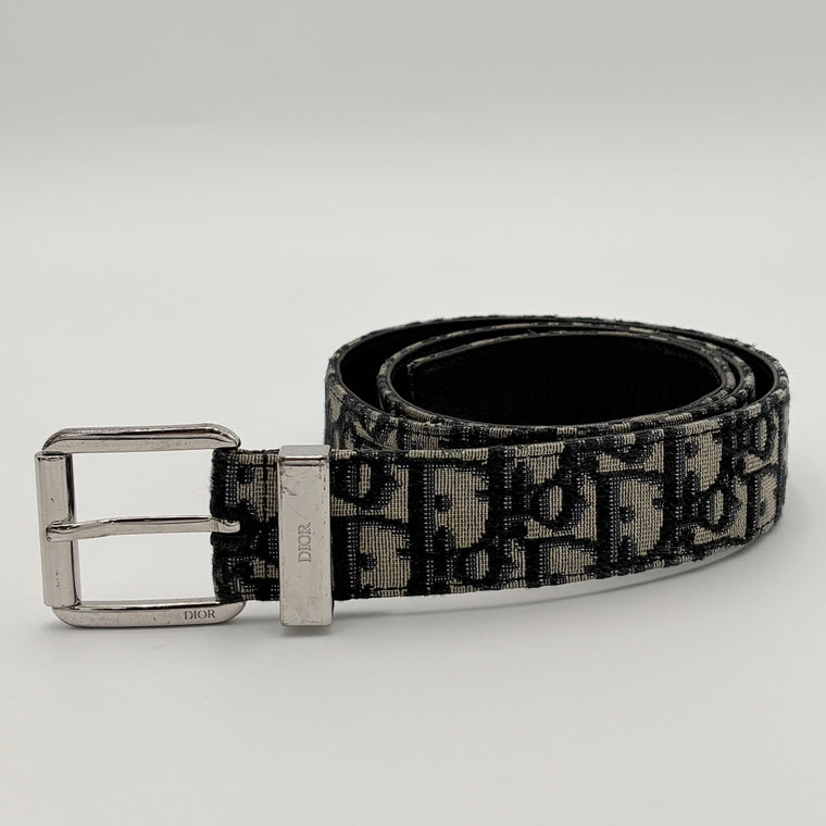 Oblique Jacquard Belt Beige Black — photo 2
