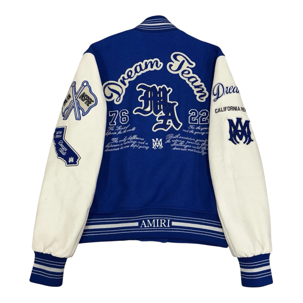 Amiri Dream Team Varsity Jacket Blue — photo 3
