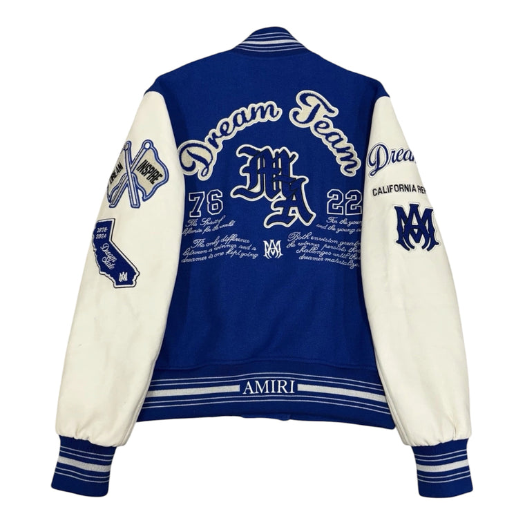 Amiri Dream Team Varsity Jacket Blue — photo 3