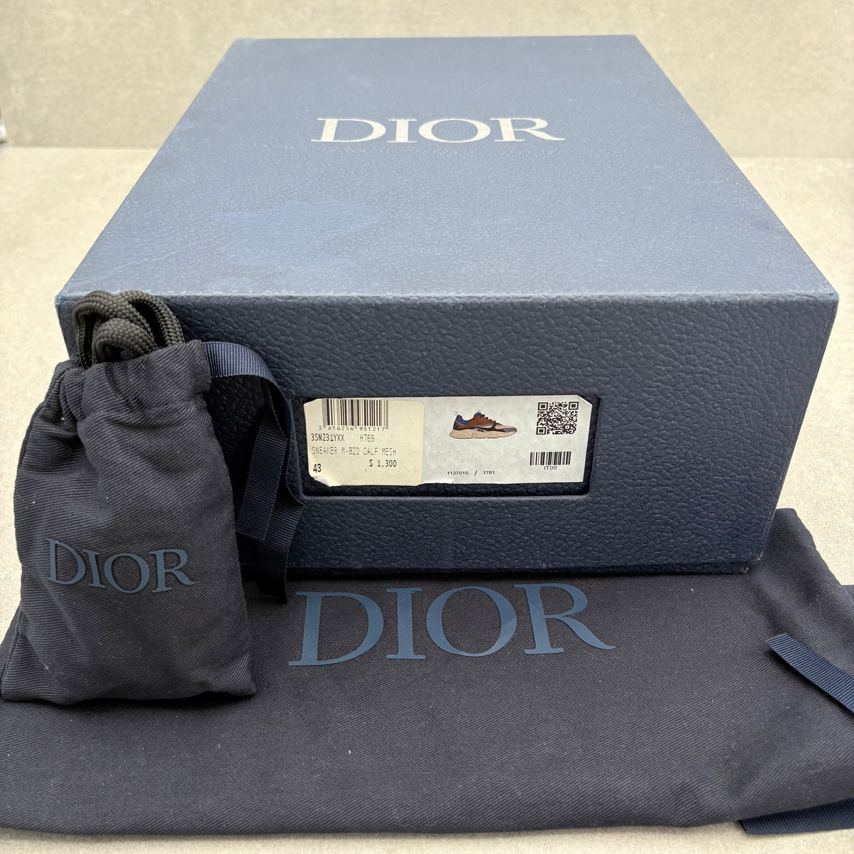 Dior B22 Reflective Sneaker Coffee Violet — photo 14