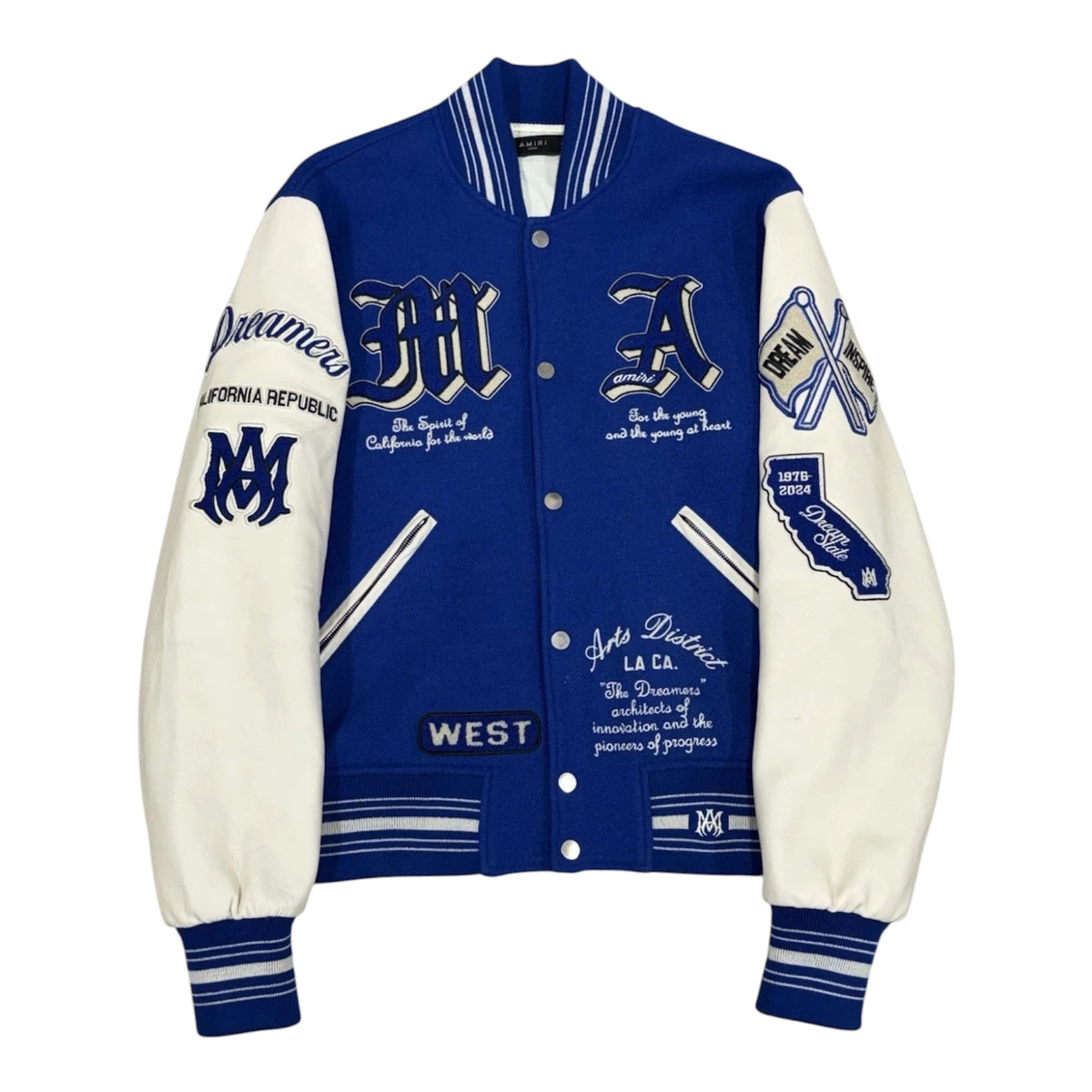 Amiri Dream Team Varsity Jacket Blue